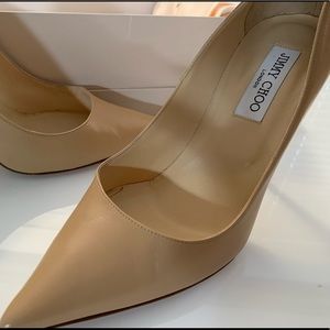 Jimmy Choo Lilac Nude Leather Pump